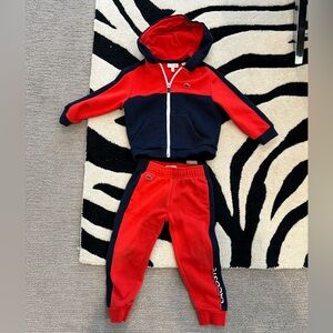 4T boys Lacoste Sweatsuit